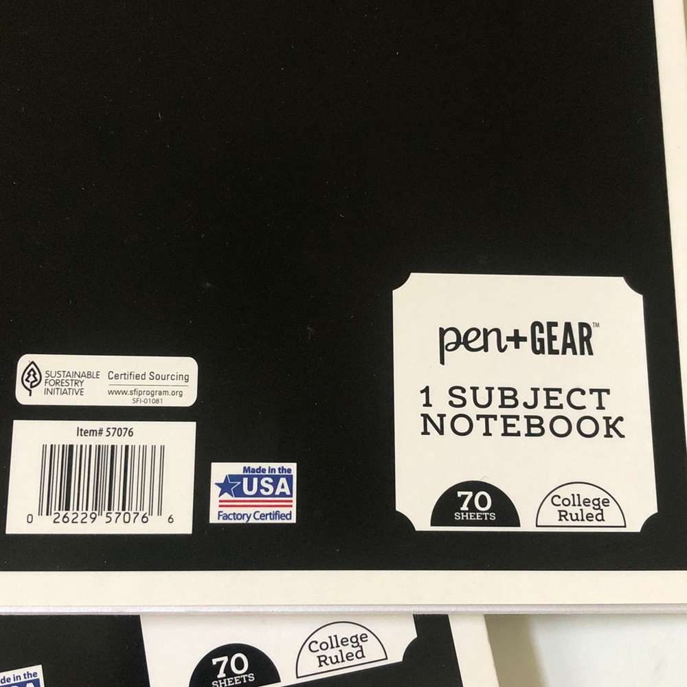 New Pen+Gear Spiral Notebooks - Black, Green, Blue, Purple (Lot of 8) - Picture 2 of 2